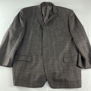Calvin‎ Klein Men's Suit 54r Wool Charcoal Check